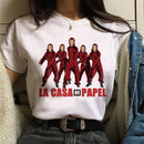 Camiseta Blusa Feminina Manga Curta La Casa De Papel