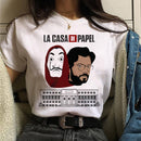 Camiseta Blusa Feminina Manga Curta La Casa De Papel