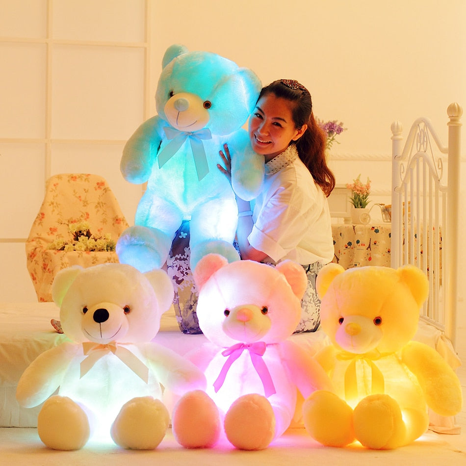 Urso de Pelúcia Grande Love Toy que brilha