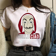 Camiseta Blusa Feminina Manga Curta La Casa De Papel