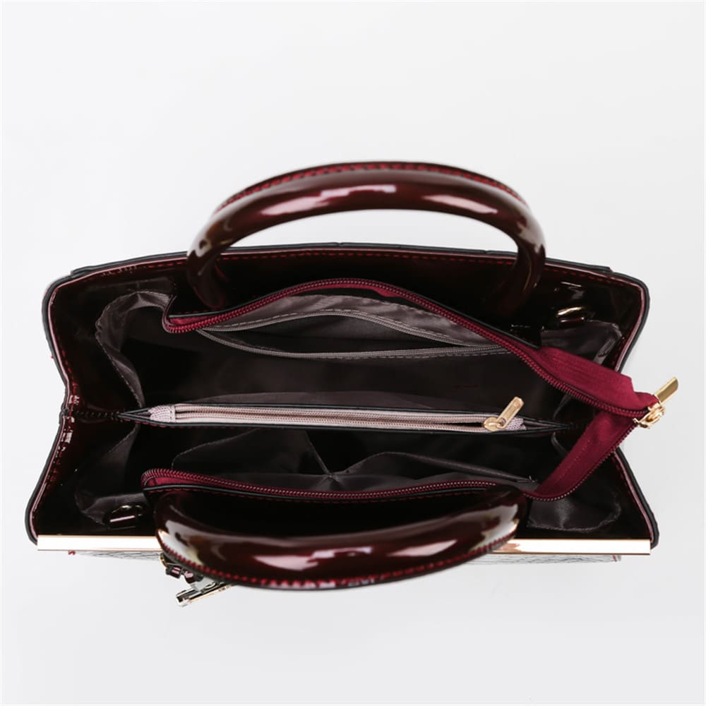 Bolsa Feminina Transversal Tiracolo de Couro Genuíno Vintage Libarrecy