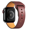 Pulseira de Couro Legítimo para Apple Watch IWO 38/40mm 42/44mm