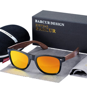 Óculos de Sol Masculino Madeira Pine Polarizado Barcur