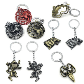 Chaveiro Pingente Casas de Game of Thrones