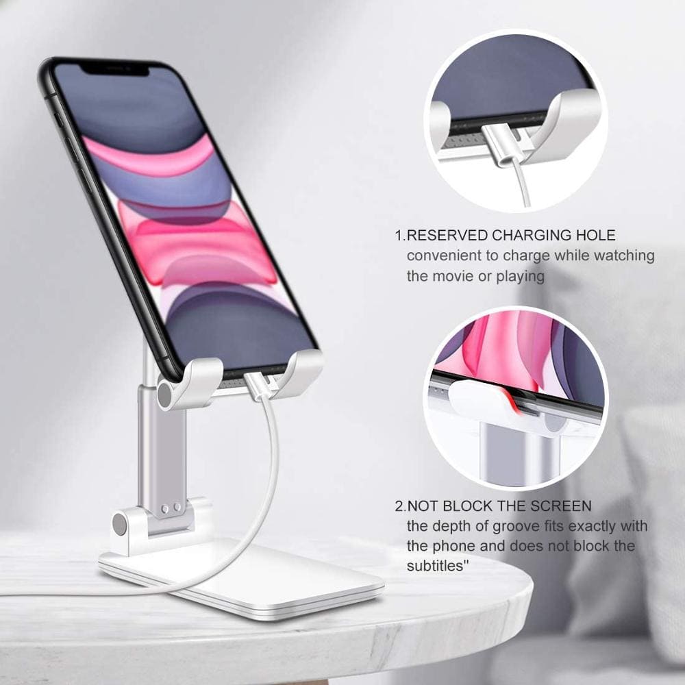 Suporte de Mesa para Celular iPad Tablet Retrátil Universal