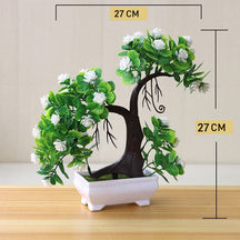 Planta Artificial Bonsai Colorido com Vaso para Decoração