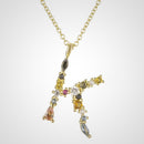 Colar de Prata 925 com Pingente Letra Inicial