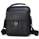 Bolsa de Ombro Jeep Transversal Masculino de Couro Crossbody Vintage