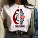 Camiseta Blusa Feminina Manga Curta La Casa De Papel