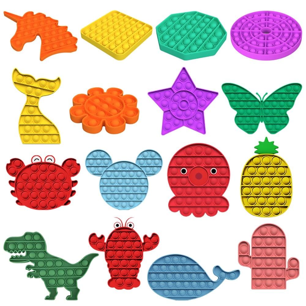 Brinquedo Fidget Toys Anti Stress Sensorial Colorido Criança Adulto Pop It