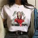 Camiseta Blusa Feminina Manga Curta La Casa De Papel