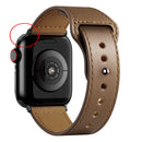 Pulseira de Couro Legítimo para Apple Watch IWO 38/40mm 42/44mm