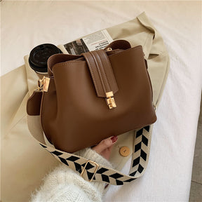 Bolsa De Ombro Feminina de Couro Sintético Designer Fashion Lady
