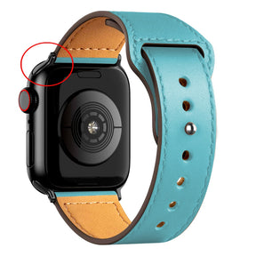 Pulseira de Couro Legítimo para Apple Watch IWO 38/40mm 42/44mm