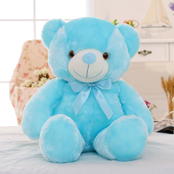 Urso de Pelúcia Grande Love Toy cor azul