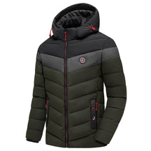 Casaco Sobretudo Parka Jaqueta Masculino Capuz Removível Outono Inverno