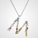 Colar de Prata 925 com Pingente Letra Inicial