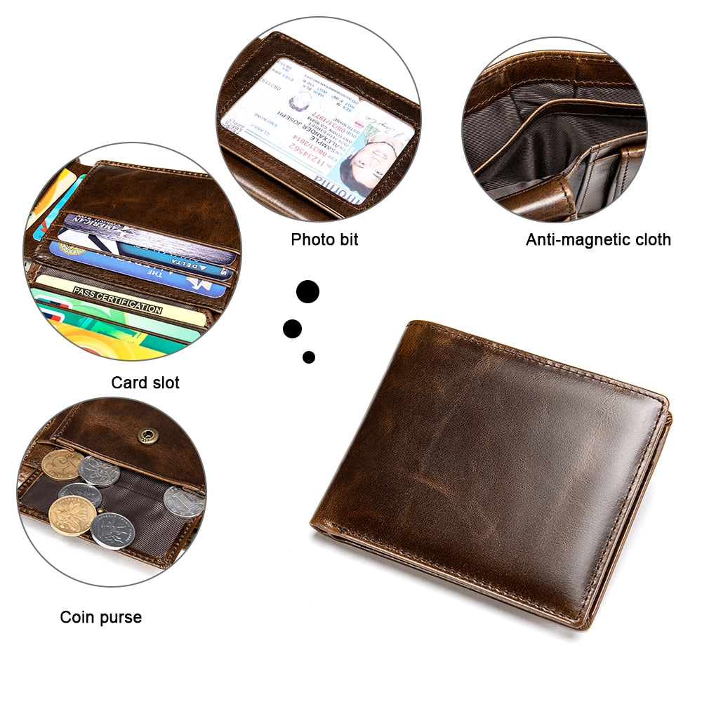 Carteira Masculina de Couro Legítimo Lux Westal