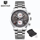 Relógio Masculino Analógico Quartzo Cronógrafo Sports Luminous Pointer Benyar