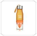 Garrafa com Infusor de Frutas cor laranja