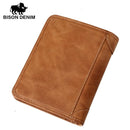Carteira Bison Denim Marrom Couro Legítimo Original Golden