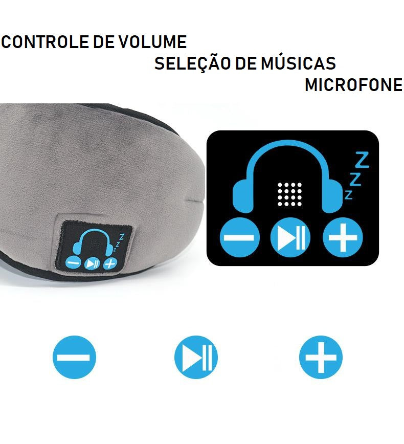 Máscara de Dormir Dream Fone de Ouvido Bluetooth