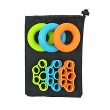 Kit Exercitador Dedo Silicone Antebraço Treino Fisioterapia para Mãos