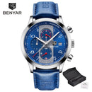 Relógio Masculino Analógico Quartzo Cronógrafo Sports Luminous Pointer Benyar