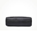 Bolsa Preta de Couro Feminina Sacola Smooza