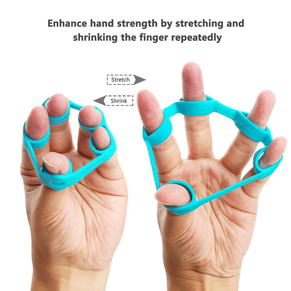 Kit Exercitador Dedo Silicone Antebraço Treino Fisioterapia para Mãos