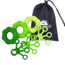 Kit Exercitador Dedo Silicone Antebraço Treino Fisioterapia para Mãos