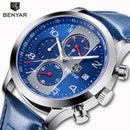 Relógio Masculino Analógico Quartzo Cronógrafo Sports Luminous Pointer Benyar