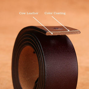 Cinto Bison Denim Casual Couro Legítimo Original Marvin