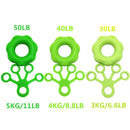 Kit Exercitador Dedo Silicone Antebraço Treino Fisioterapia para Mãos