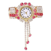 Relógio Bracelete Feminino com Pedras Brilhantes