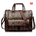 Pasta Masculina Executiva Maleta de Couro Legítimo Wellvo Handbag