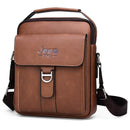 Bolsa de Ombro Jeep Transversal Masculino de Couro Crossbody Vintage