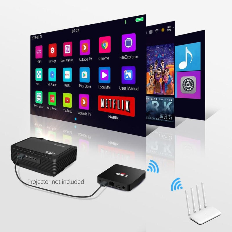 TV Box Byintek Android 10.0 WiFi Media Player Netflix Youtube Full HD 4K