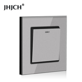Tomada de Parede Luxo Cristal com Interruptor e Indicador LED One Touch