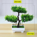 Vasos com Plantas Artificiais Bonsai para Decoração