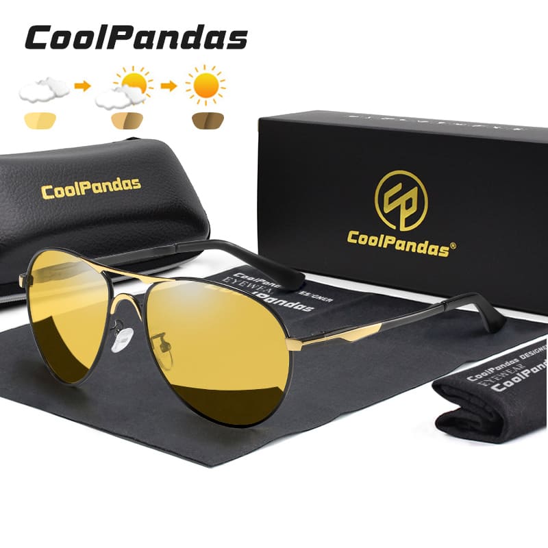Óculos de Sol Aviador Masculino Polarizado New Trend CoolPandas