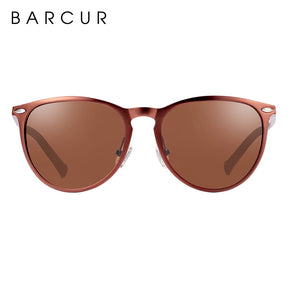 Óculos de Sol Feminino Retro Alumínio Polarizado Barcur