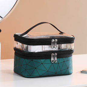 Bolsa Maquiagem Multifuncional Portátil para Viagens
