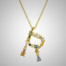 Colar de Prata 925 com Pingente Letra Inicial