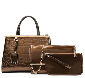 Bolsa Feminina Transversal Tiracolo de Couro Genuíno Vintage Libarrecy