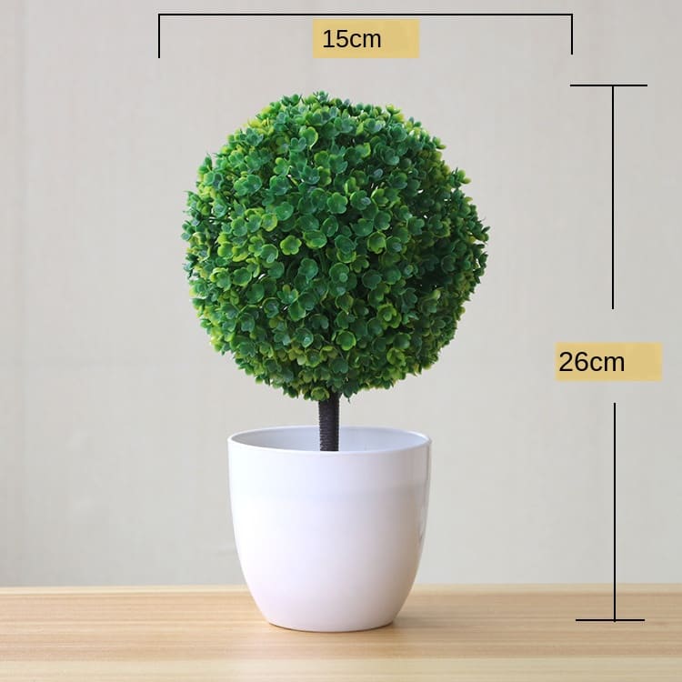 Vasos com Plantas Artificiais Bonsai para Decoração