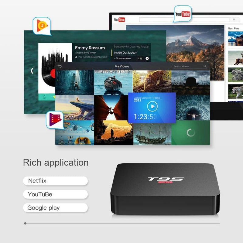 TV Box Byintek Android 10.0 WiFi Media Player Netflix Youtube Full HD 4K