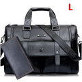 Pasta Masculina Executiva Maleta de Couro Legítimo Wellvo Handbag