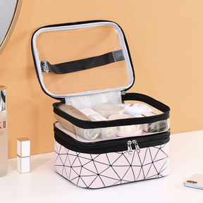 Bolsa Maquiagem Multifuncional Portátil para ViagensBolsa Maquiagem Multifuncional Portátil para Viagens