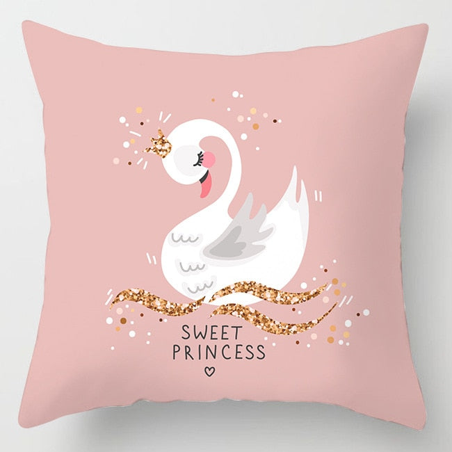 Capa para Almofada Decorativa Estampada com Zíper Home Decor 45*45cm